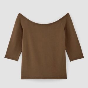 Everlane The Form Off Shoulder Top Nwt